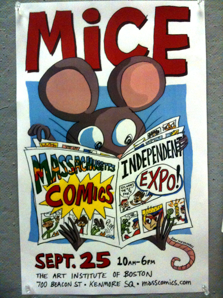 Promo poster for Massachusetts Independent Comics Expo