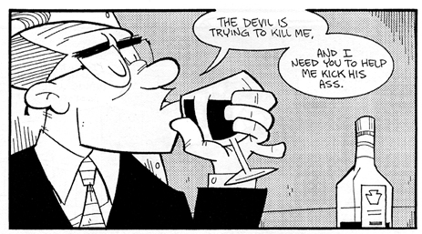 Panel from Pat Lewis� *Cragmore* book two