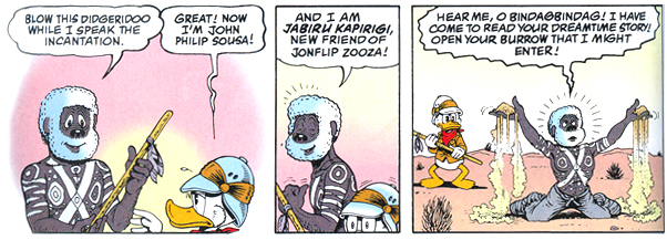 Panel from *The Life and Times of Scrooge McDuck*, the Australia story