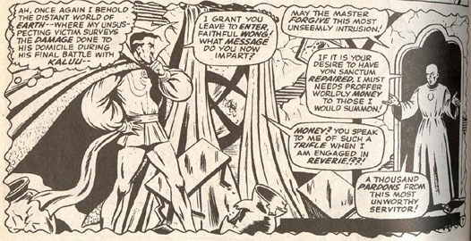 Panel - Dr. Strange thinks money problems are for losers