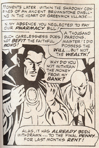 Panel - Dr. Strange cannot pay his pharmacy bills