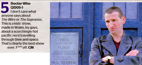Description of *Doctor Who* from *The Times*