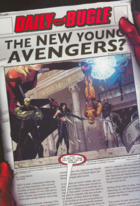 Scan of a page from Young Avengers issue 8